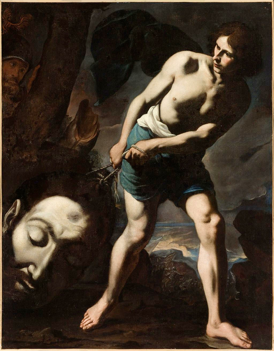 Biblical David with the Head of Goliath Andrea Vaccaro Los Angeles County Museum of Art LACMA